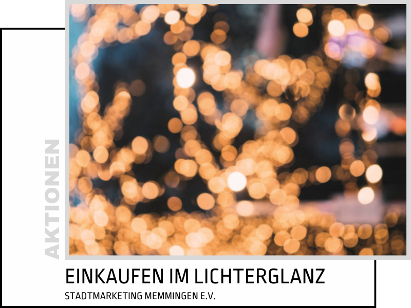 Einkaufen im Lichterglanz